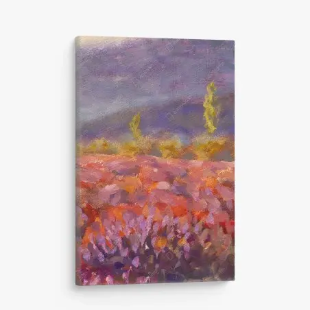 Cuadro en lienzo paisaje de lavanda en Provenza – Pixers®