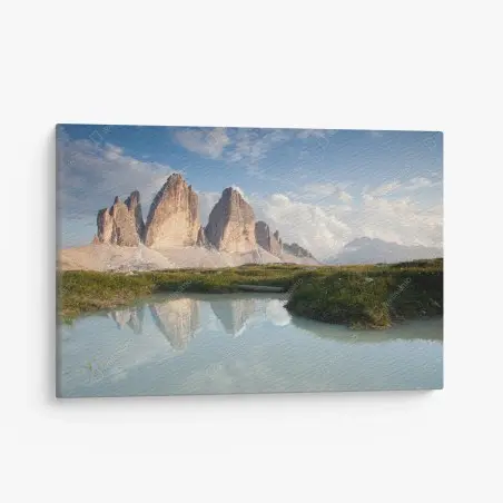 Cuadro en lienzo amanecer en Tre Cime di Lavaredo – Pixers®