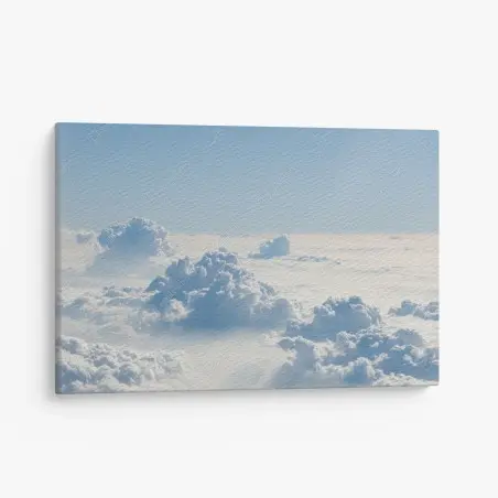 Cuadro en lienzo paisaje celeste de nubes esponjosas – Pixers®