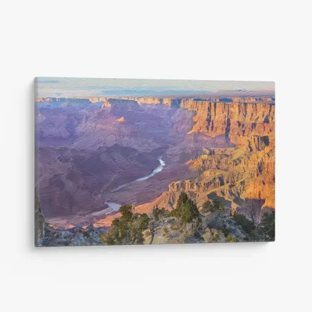 Cuadro en lienzo amanecer sobre el Gran Cañón – Pixers®