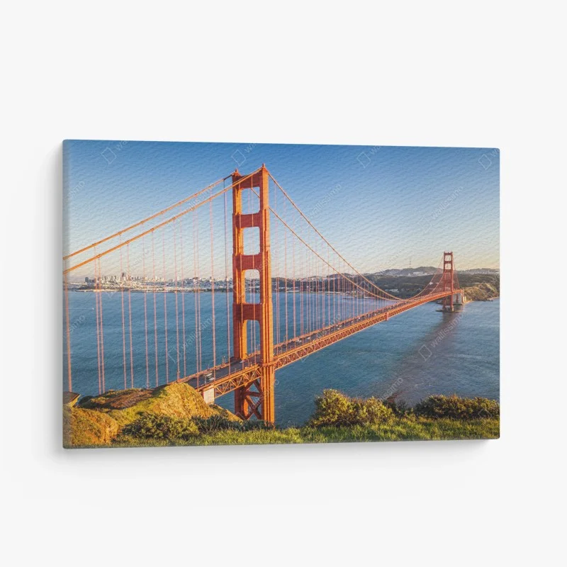 Cuadro en lienzo vista panorámica del puente Golden Gate en San Francisco