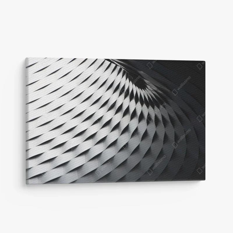 Cuadro en lienzo estructura metálica abstracta en relieve