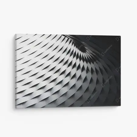 Cuadro en lienzo estructura metálica abstracta en relieve – Pixers®