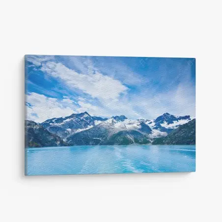 Cuadro en lienzo panorama sereno de Glacier Bay – Pixers®