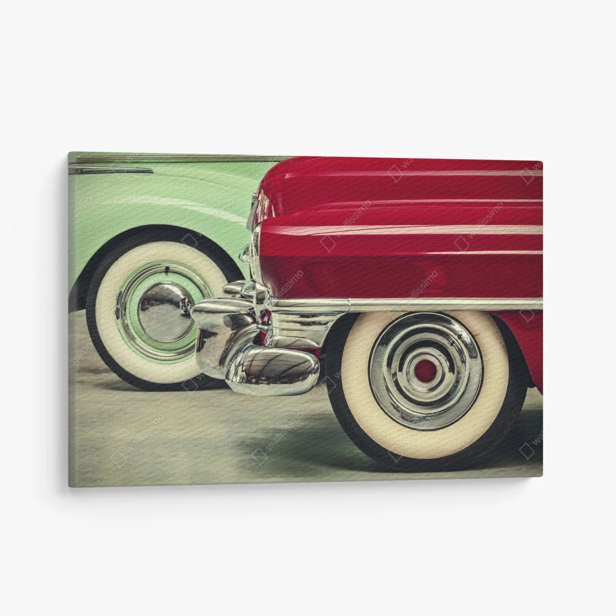 Cuadro en lienzo detalle retro de coches clásicos: ruedas y cromados – Pixers® Cuadro en lienzo detalle retro de coches clásicos: ruedas y cromados – Pixers®