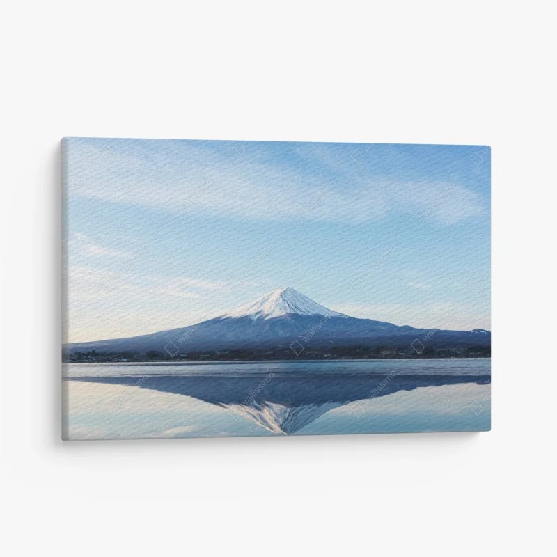 Cuadro en lienzo paisaje sereno de Monte Fuji al amanecer