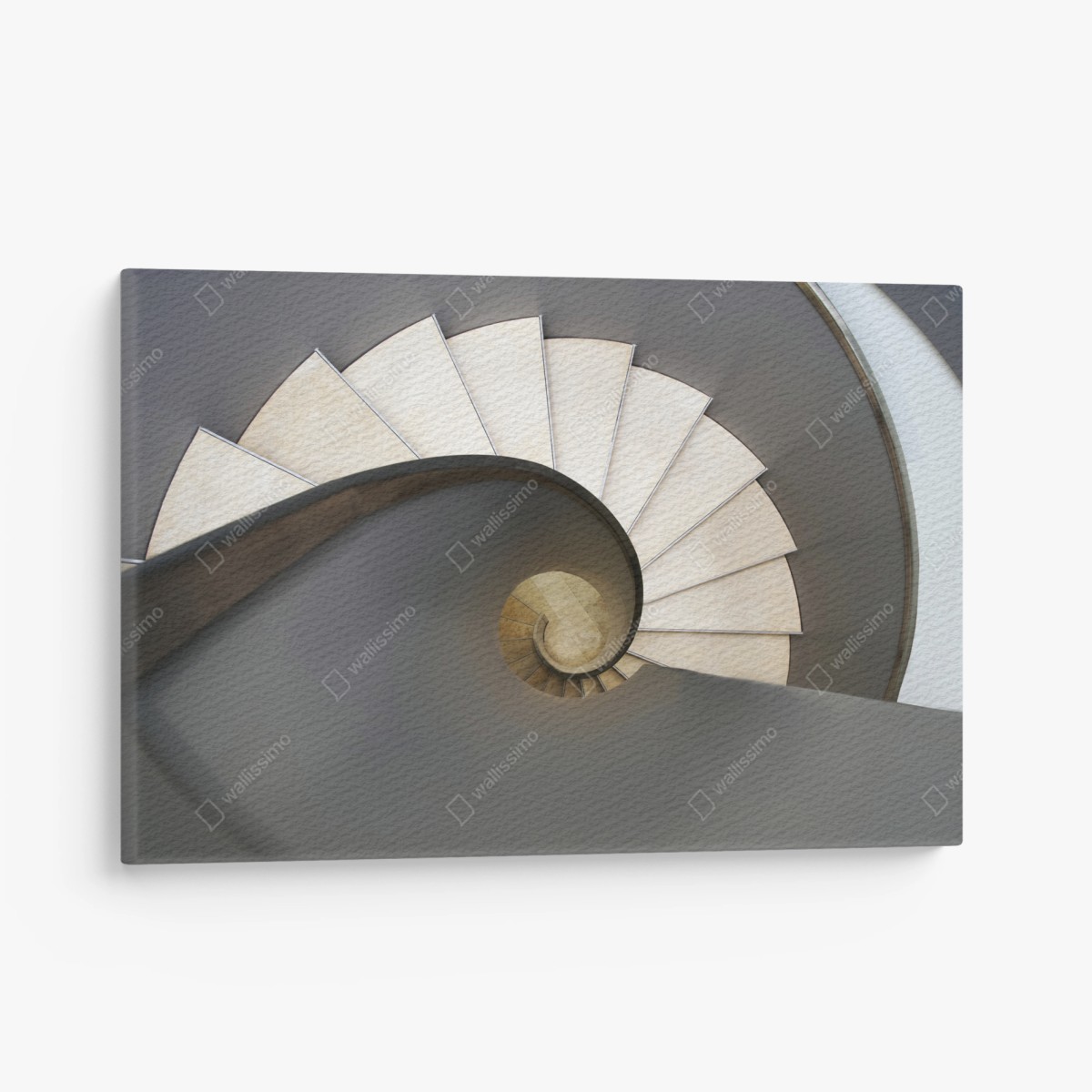 Cuadro en lienzo escalera en espiral: elegancia geométrica para tus paredes – Pixers®