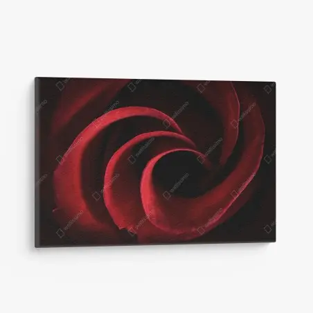 Cuadro en lienzo espiral de pétalos rojos – Pixers®