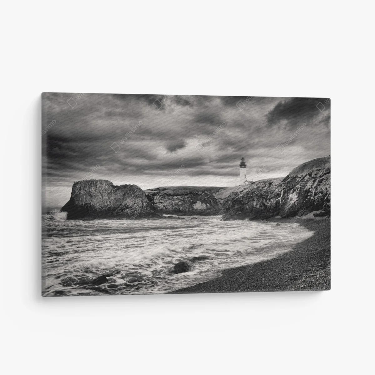 Cuadro en lienzo impresión en blanco y negro del faro de Yaquina Bay – Pixers® Cuadro en lienzo impresión en blanco y negro del faro de Yaquina Bay – Pixers®
