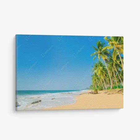Cuadro en lienzo paraíso tropical junto al mar – Pixers®