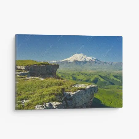 Cuadro en lienzo amanecer sobre Elbrus en el Cáucaso – Pixers®