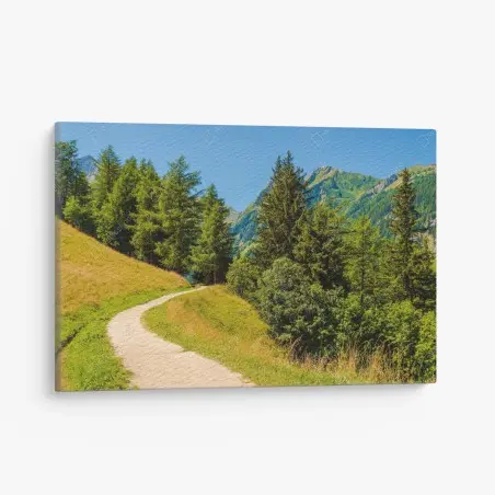 Cuadro en lienzo sendero alpino en Suiza – Pixers®