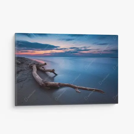 Cuadro en lienzo tranquilidad marítima al atardecer – Pixers®