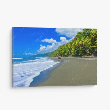Cuadro en lienzo playa salvaje de Corcovado, Costa Rica – Pixers®
