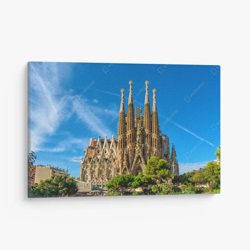 Cuadro en lienzo impresionante vista de la Sagrada Familia de Gaudí