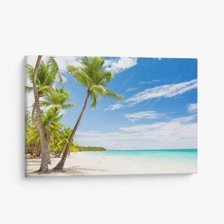 Cuadro en lienzo paraíso tropical en Punta Cana – Pixers®