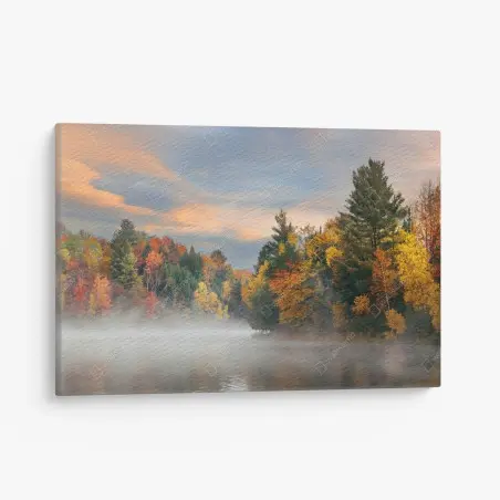 Cuadro en lienzo amanecer otoñal en Stowe – Pixers®