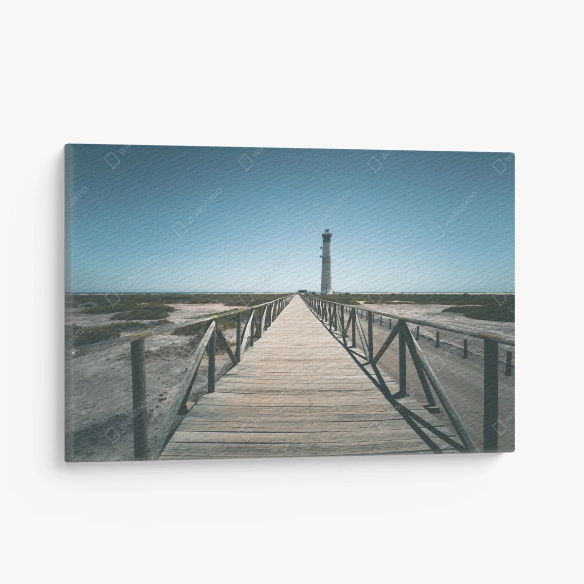 Cuadro en lienzo camino de madera hacia el faro en la costa – Pixers® Cuadro en lienzo camino de madera hacia el faro en la costa – Pixers®