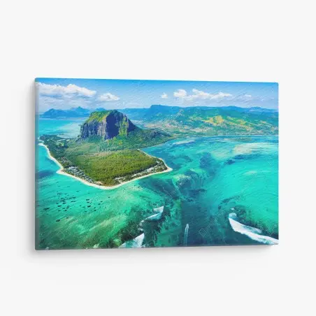 Cuadro en lienzo paraíso coralino de Isla Mauricio – Pixers®