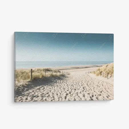 Cuadro en lienzo amanecer sereno en las dunas de Noordwijk – Pixers®