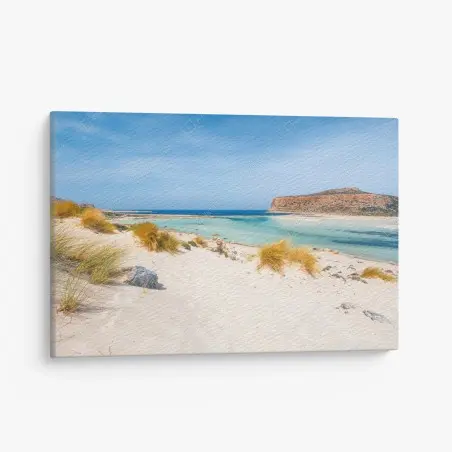 Cuadro en lienzo paisaje de la bahía de Balos, Creta – Pixers®