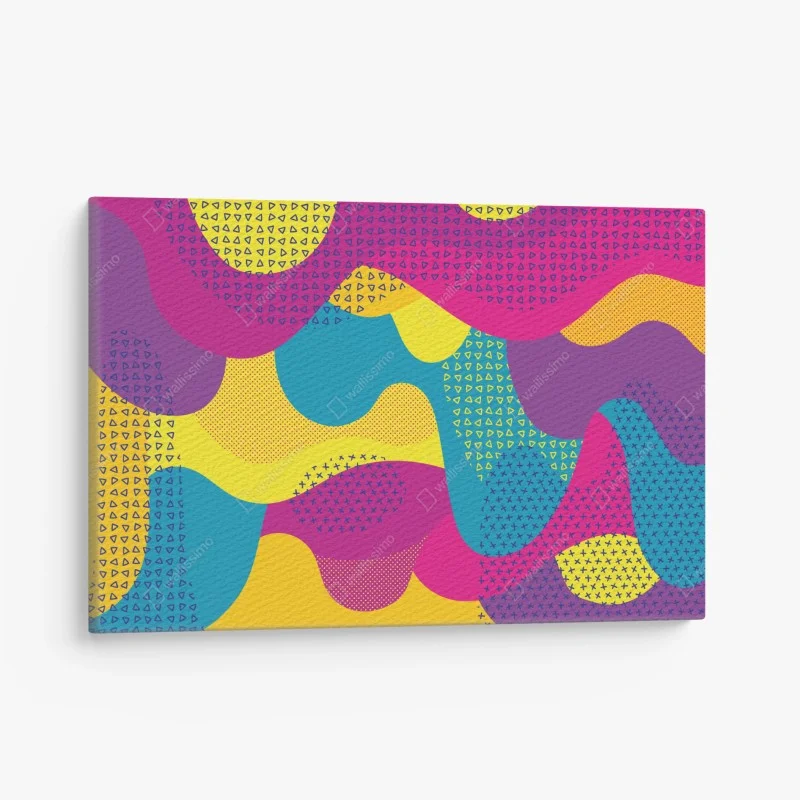 Cuadro en lienzo diseño abstracto colorido para decoración de pared