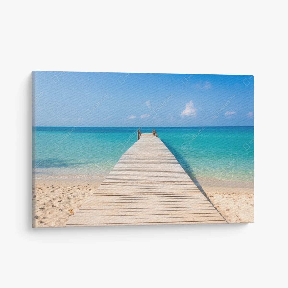 Cuadro en lienzo muelle hacia el mar turquesa – Pixers® Cuadro en lienzo muelle hacia el mar turquesa – Pixers®