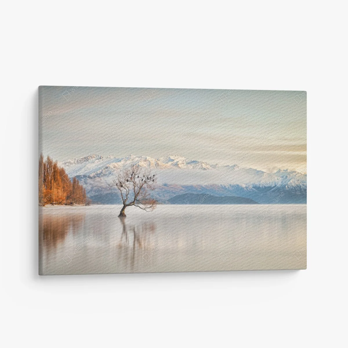 Cuadro en lienzo escena invernal en lago Wanaka – Pixers® Cuadro en lienzo escena invernal en lago Wanaka – Pixers®