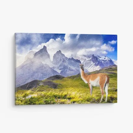 Cuadro en lienzo amanecer en Torres del Paine – Pixers®