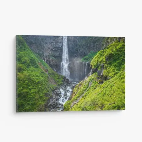 Cuadro en lienzo cascada Kegon en Nikko: paisaje junto al lago Chuzenji – Pixers®