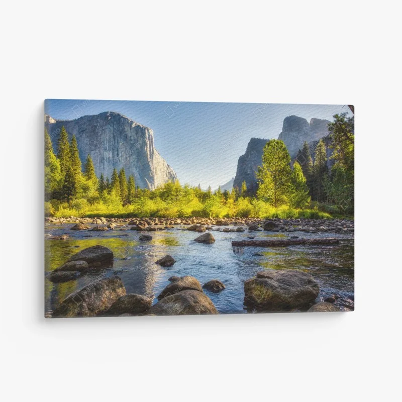 Cuadro en lienzo paisaje sereno del valle de Yosemite – Pixers®