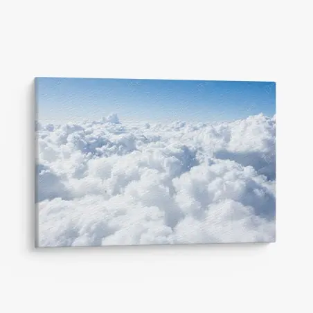 Cuadro en lienzo nubes esponjosas sobre el horizonte – Pixers®