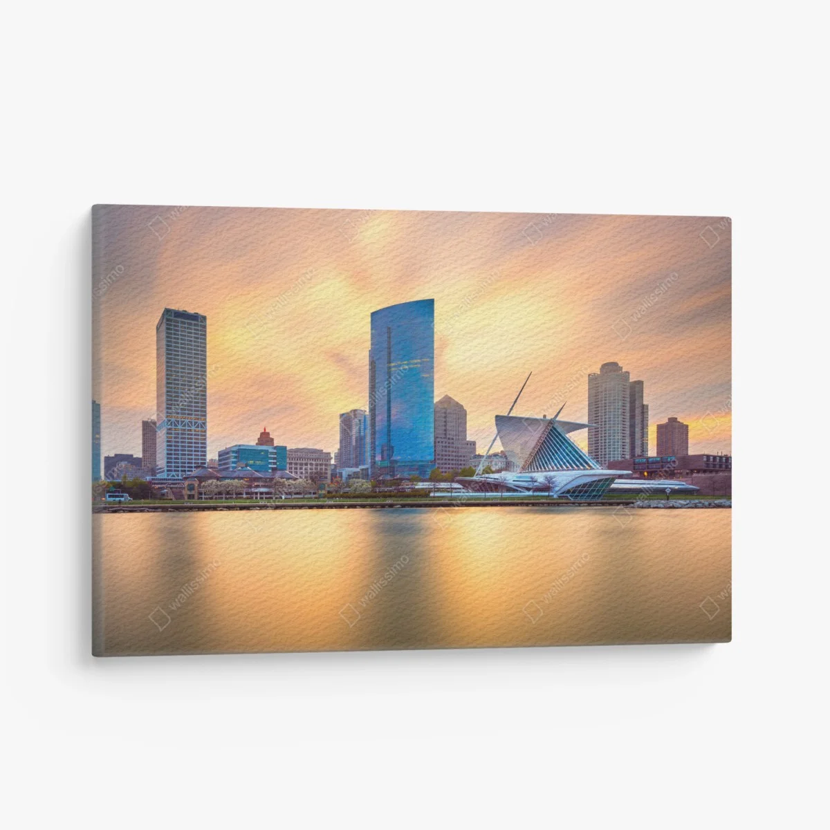 Cuadro en lienzo atardecer dorado en Milwaukee – Pixers® Cuadro en lienzo atardecer dorado en Milwaukee – Pixers®