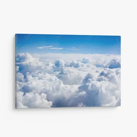 Cuadro en lienzo paisaje aéreo de nubes esponjosas – Pixers®