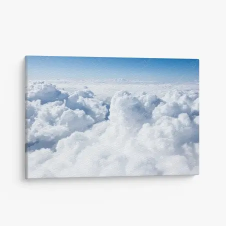 Cuadro en lienzo nubes esponjosas sobre el cielo azul – Pixers®