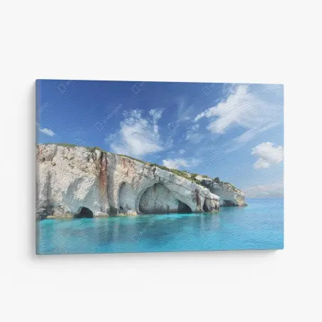 Cuadro en lienzo cuevas azules de Zakynthos – Pixers®