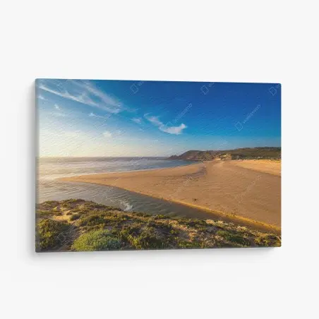 Cuadro en lienzo amanecer en Praia da Amoreira – Pixers®