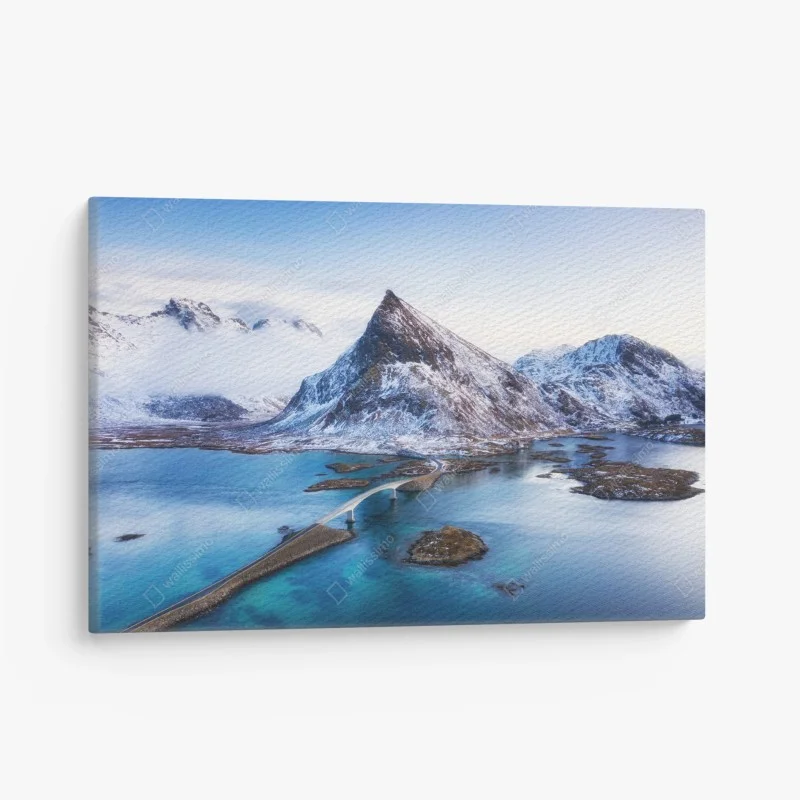 Cuadro en lienzo atardecer ártico en Islas Lofoten
