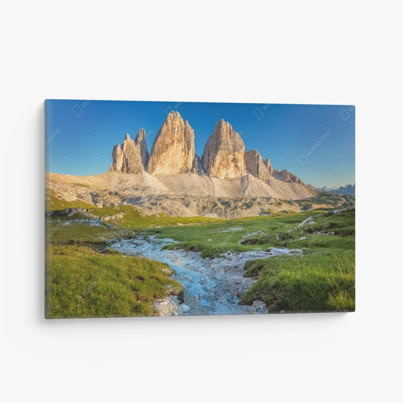 Cuadro en lienzo amanecer en Tre Cime di Lavaredo, Dolomitas