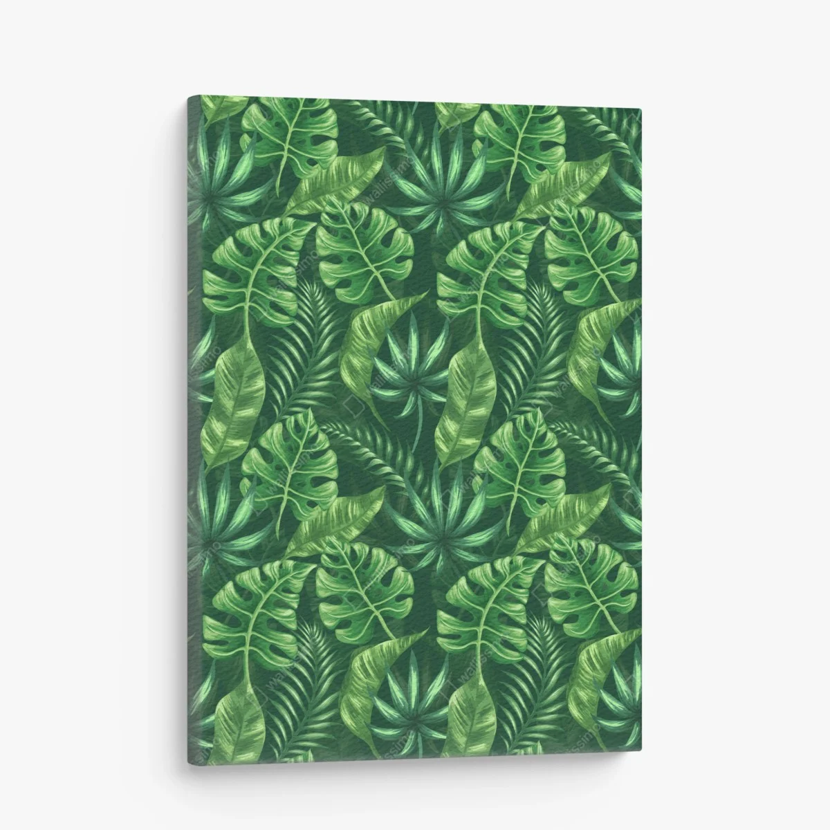 Cuadro en lienzo estampado tropical de hojas verdes – Pixers® Cuadro en lienzo estampado tropical de hojas verdes – Pixers®