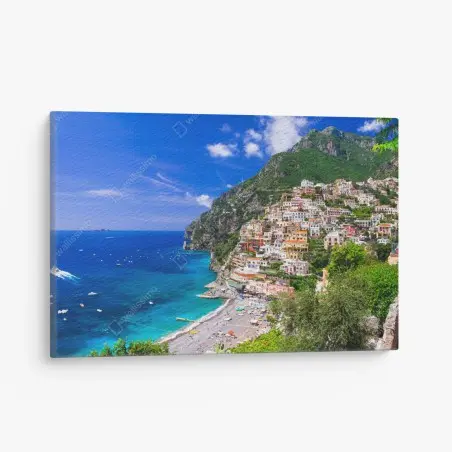 Cuadro en lienzo paisaje costero de Positano – Pixers®
