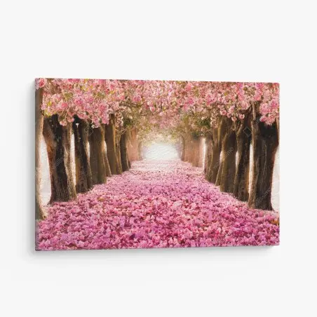 Cuadro en lienzo túnel de cerezos en flor – Pixers®