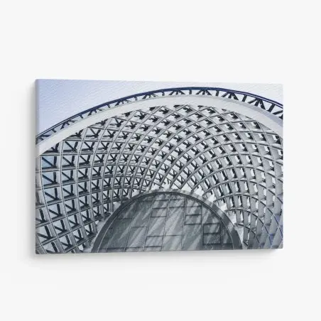 Cuadro en lienzo cúpula arquitectónica geométrica – Pixers®