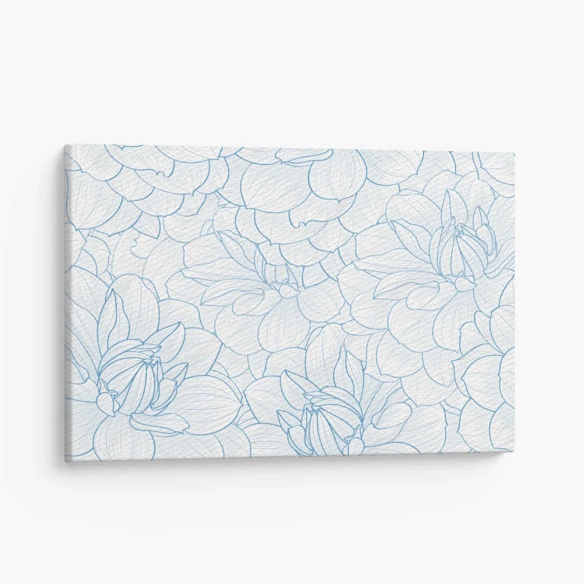 Cuadro en lienzo estampado floral en líneas azules y delicadas – Pixers® Cuadro en lienzo estampado floral en líneas azules y delicadas – Pixers®