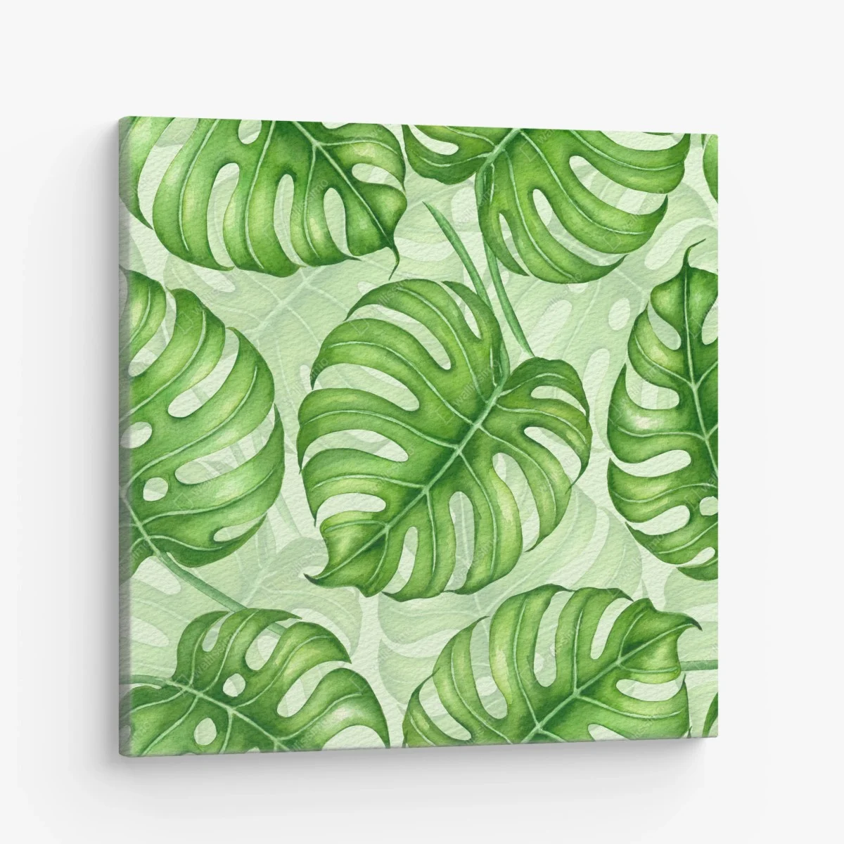 Cuadro en lienzo patrón tropical de hojas de monstera en acuarela – Pixers® Cuadro en lienzo patrón tropical de hojas de monstera en acuarela – Pixers®
