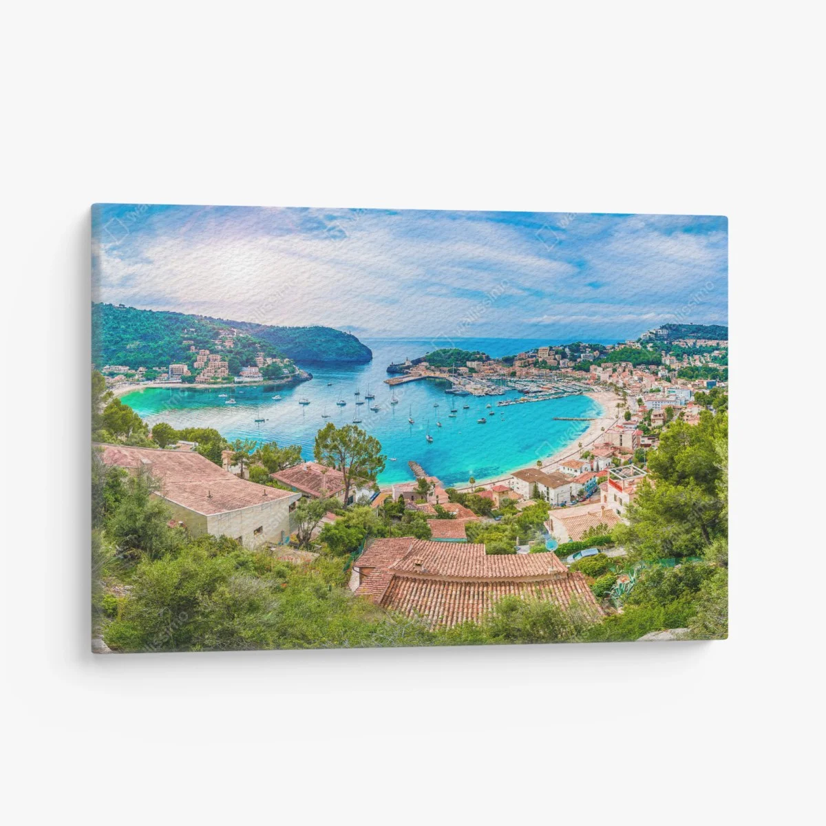 Cuadro en lienzo vistas panorámicas de Puerto de Sóller, Mallorca – Pixers® Cuadro en lienzo vistas panorámicas de Puerto de Sóller, Mallorca – Pixers®