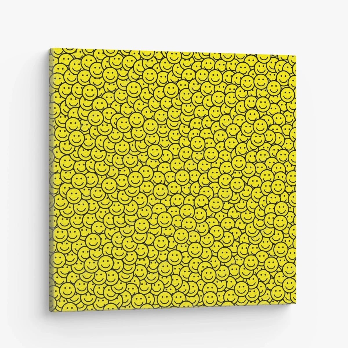 Cuadro en lienzo patrón de caras sonrientes en amarillo – Pixers® Cuadro en lienzo patrón de caras sonrientes en amarillo – Pixers®