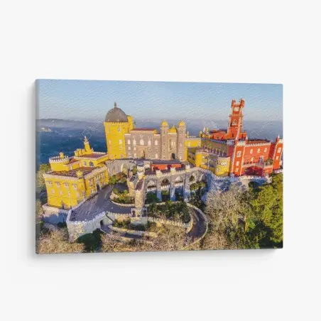 Cuadro en lienzo palacio de colores en Sintra – Pixers®