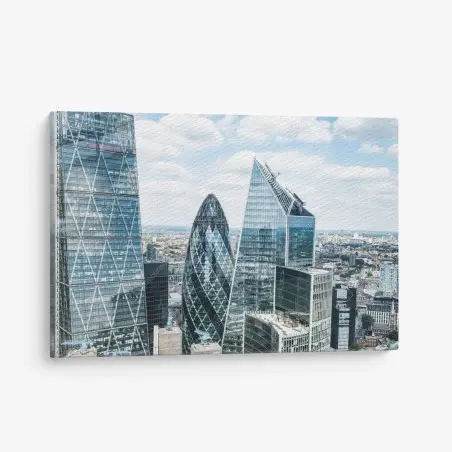 Cuadro en lienzo skyline moderno de Londres – Pixers®