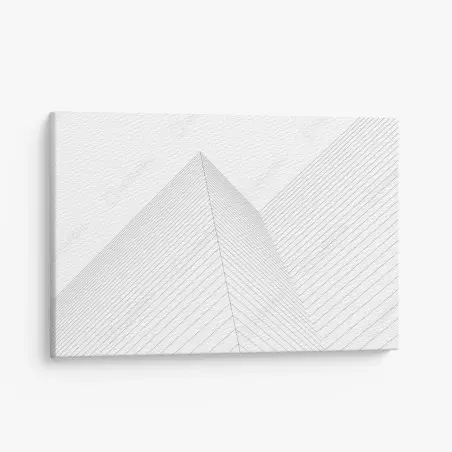 Cuadro en lienzo composición geométrica de líneas minimalistas – Pixers®